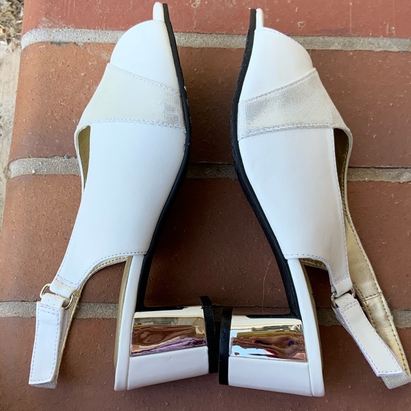 Soft Styles by Hush Puppies White Slingback Shoes - Picture 9 of 10